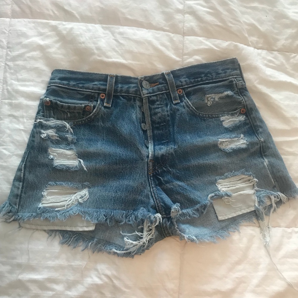 Levi Cut Off Denim Shorts